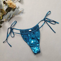 Minimalist Cut-Out Bikini â€?Satin Glow