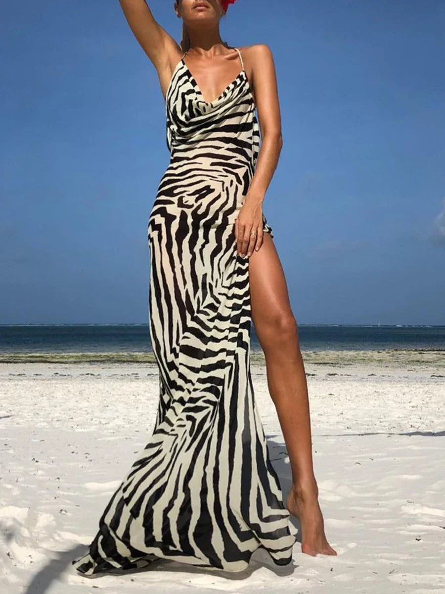 Zebra/Leopard Print Mesh Overlay