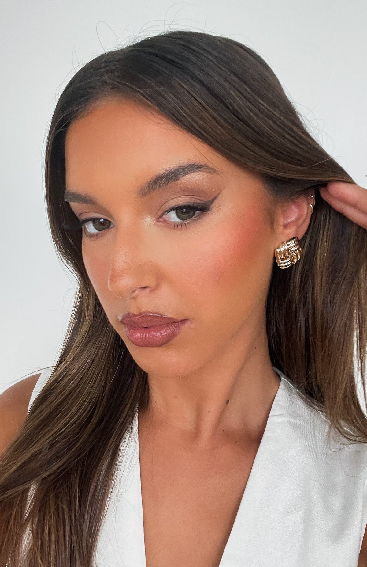 Sophia Stud Earrings Gold