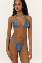 Blue Triangle Mesh Overlay