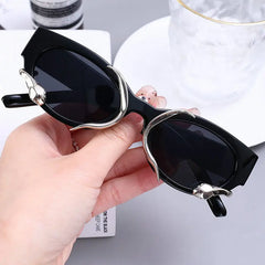 Eclipsed Elegance Oval Sunglasses