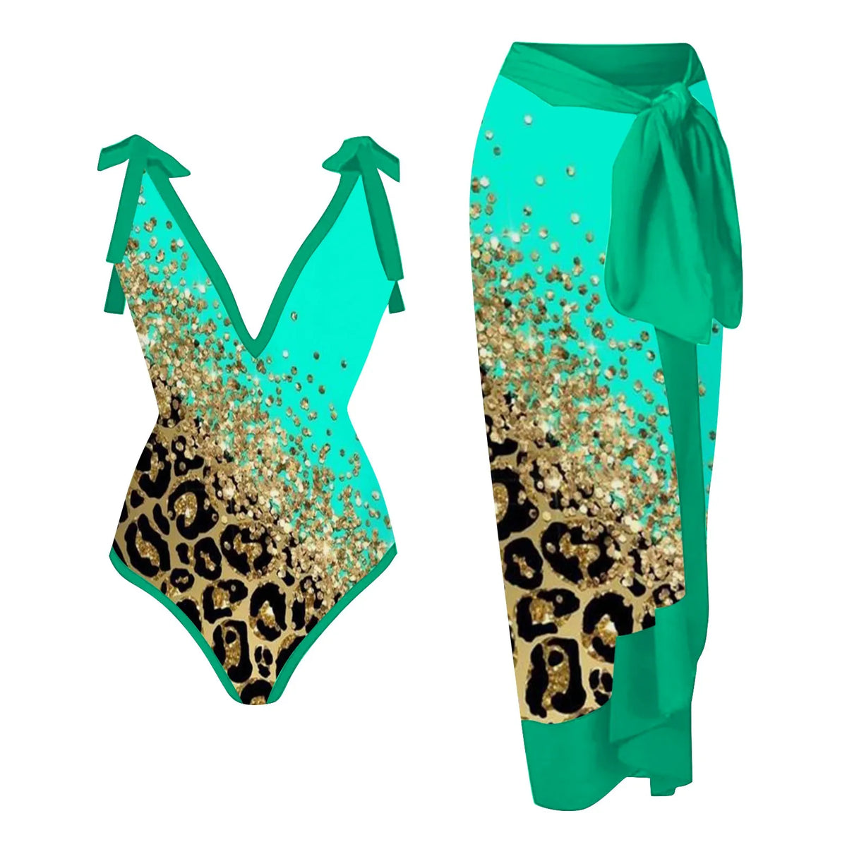 Romantic High-Waist Bikini â€?Halter Luxe
