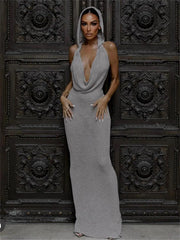 Halter Deep Beach Cover-Up