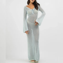 Knitted Long Crochet Layer