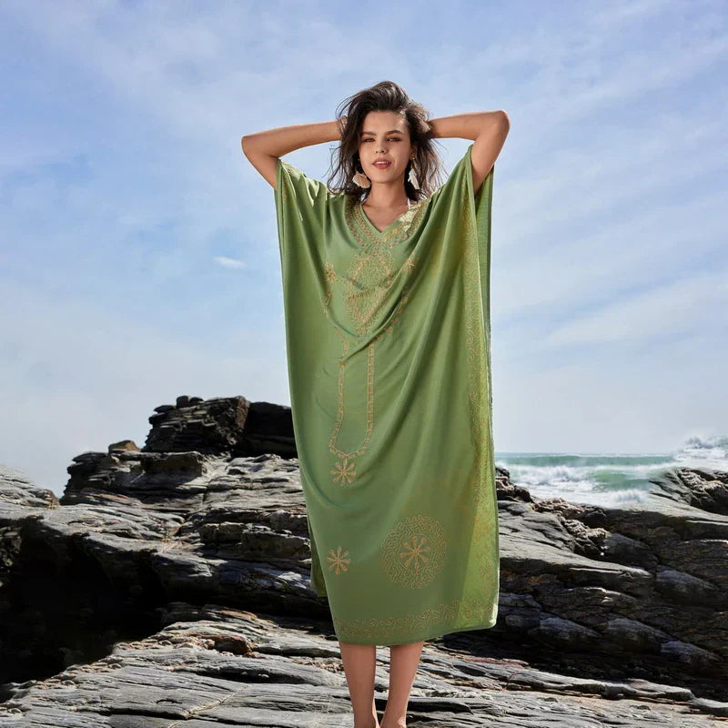 White Kaftan Luxe Throw-On