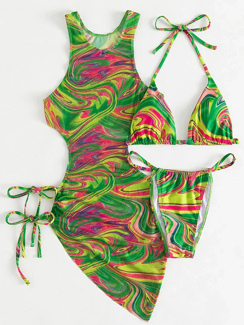 Refined High-Waist Bikini â€?Ocean Escape