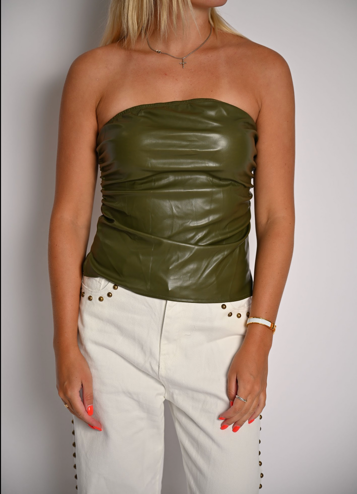 Going Out Tube Top- Green