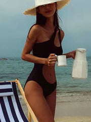 Single Shoulder Poolside Style