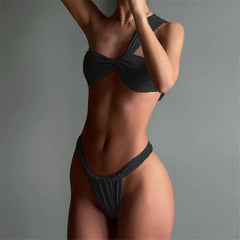 Lunara Asymmetry Bandeau Bikini