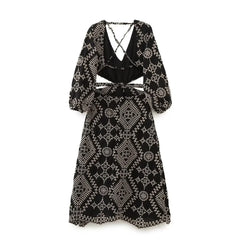 Bring Up The Drama Midi Dress