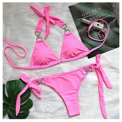 Elegant Cut-Out Bikini â€?Ocean Escape