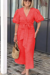 Shaylaâ„?- Elegant V-Neck Dress