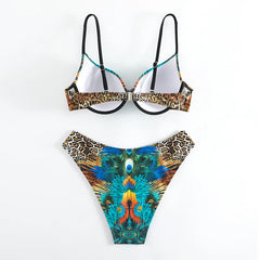 Elegant Cut-Out Bikini â€?Floral Dream