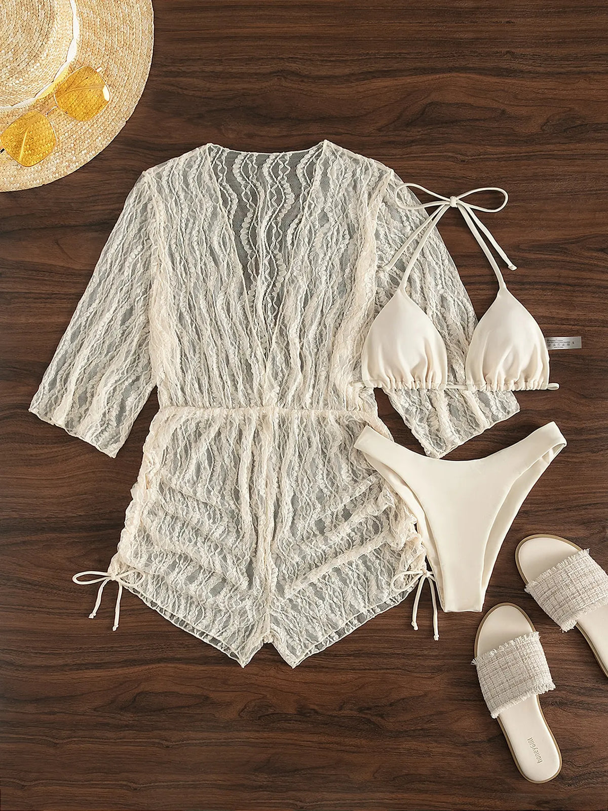 Glam Strappy Swimsuit â€?Halter Luxe