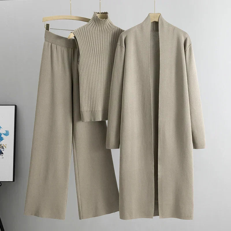 Willow Women's Three-Piece Cardigan And Pants Set