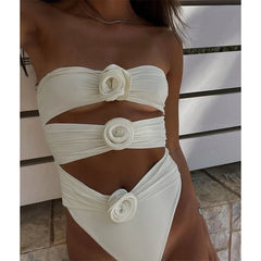 Floral Lace Swim Dress