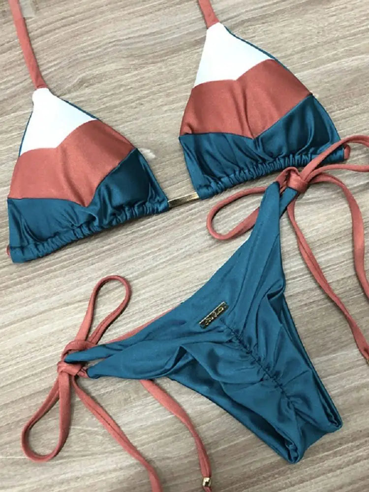 Elegant Strappy Swimsuit â€?Sun-Kissed