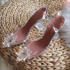 VIP Girls Clear Pump Shoes