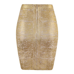 Glitter & Gold Pencil Skirt