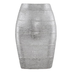 Glitter & Gold Pencil Skirt