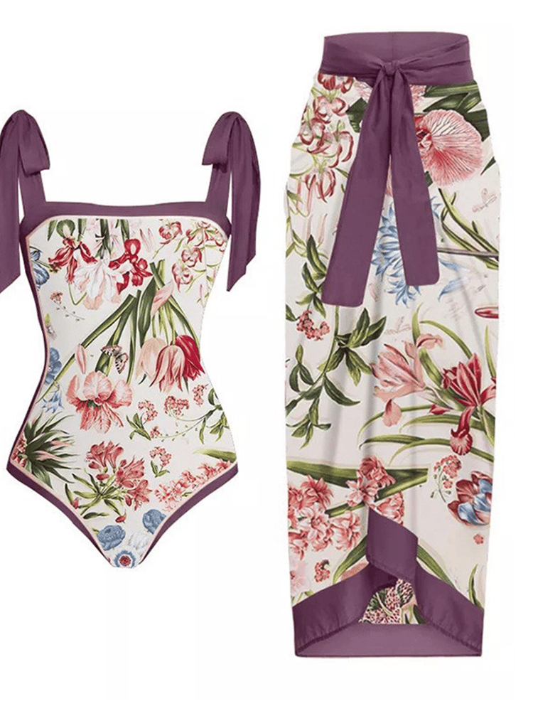 Romantic Strappy Swimsuit â€?Midnight Swim
