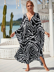 Novaâ„?- Geometric Print Kaftan Dress