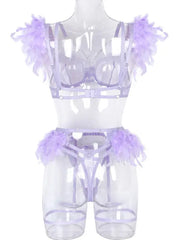 Angel In Disguise 4-Piece Cosplay Lingerie Set