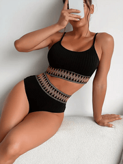 Refined Triangle Bikini â€?Crisscross Style