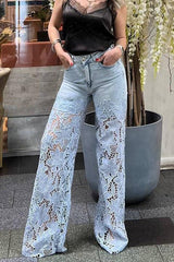 Celeste Bloom Lace Jeans â€?Dream Denim Edition