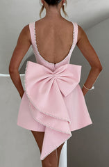 Carrie Mini Dress - Blush