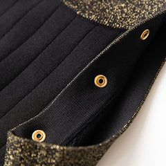 Lurex Trim Sweater Dress
