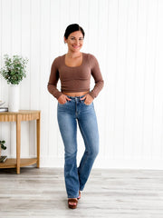 FlexFitâ„?Tummy Shaping Bootcut Jeans