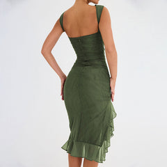 FeMinine Crew Neck Sleeveless Party Dress