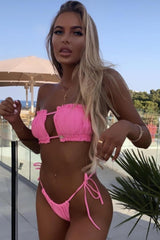 Glam Triangle Bikini â€?Crisscross Style