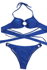 Romantic High-Waist Bikini â€?Midnight Swim