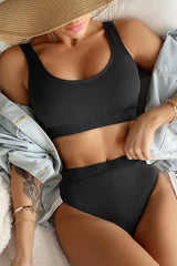 Chic High-Waist Bikini â€?Satin Glow