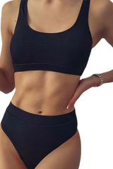 Chic High-Waist Bikini â€?Satin Glow