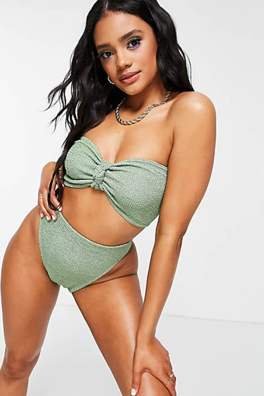 Elegant High-Waist Bikini â€?Vintage Chic