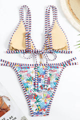 Boho Cut-Out Bikini â€?Tropical Bloom