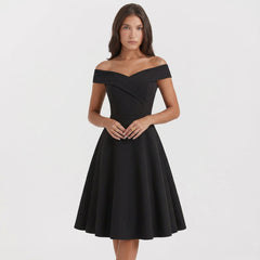Elida Black Mini Dress