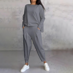 Kora Women's Casual Loose-Fit Top And Pants