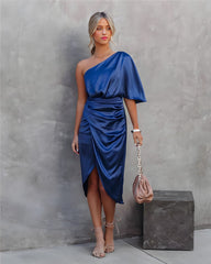 Avery Women's Midi Dress | One-Shoulder