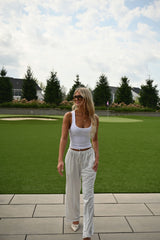 Linen Pants- Stripe