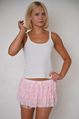Texas Lace Skirt- White
