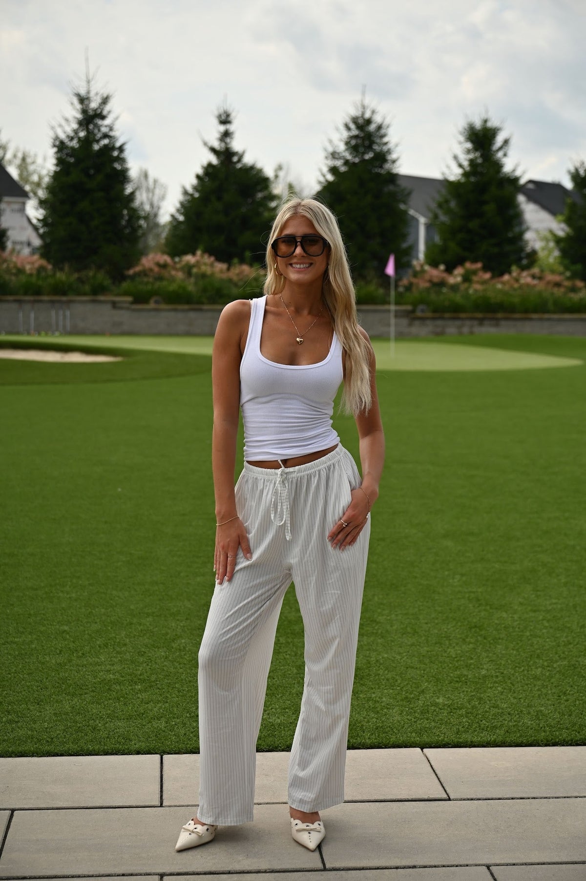 Linen Pants- Stripe