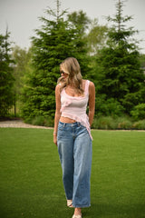 Girly Vibes Top- Pink