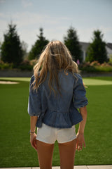 Denim Baby Doll Top