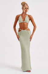Jia Maxi Skirt - Green