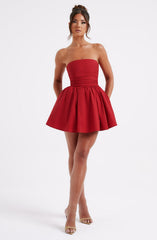Katrina Mini Dress - Red m