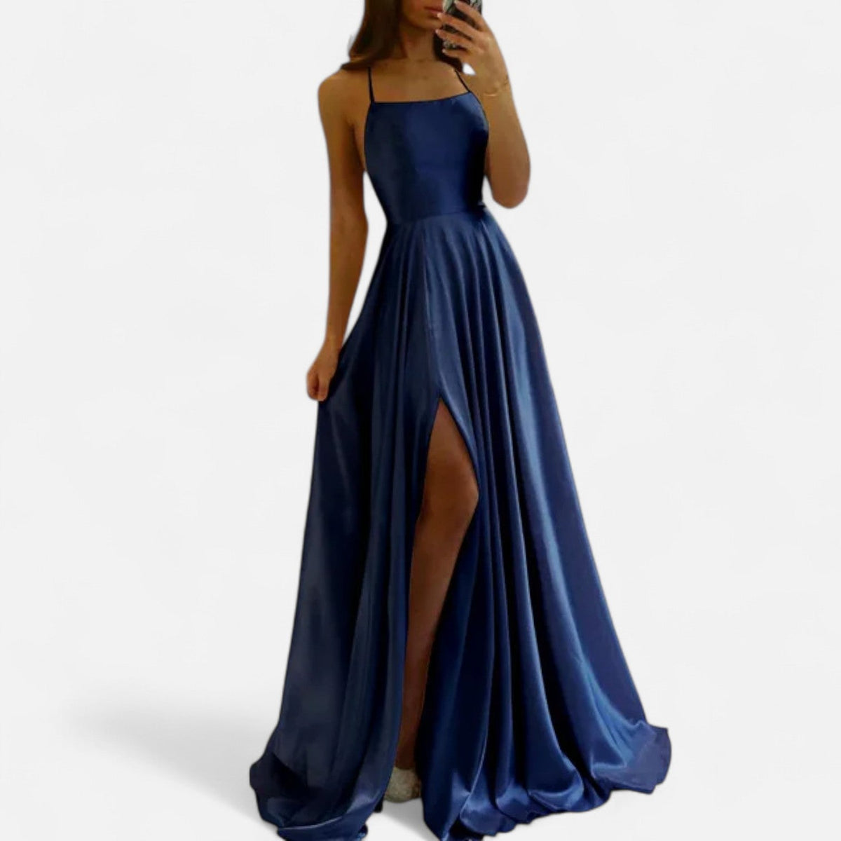 Giselle Women's Maxi Dress | Satin, Split